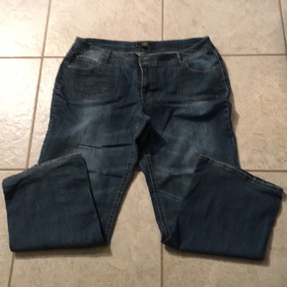 Cato wide leg denim jeans